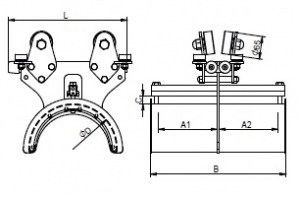 Wozek kablowy RD60 rysunek